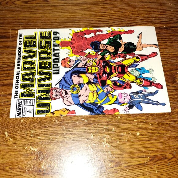 Official Handbook of Marvel Universe Update '89 #4 Human Torch to Mandarin - Picture 3 of 3